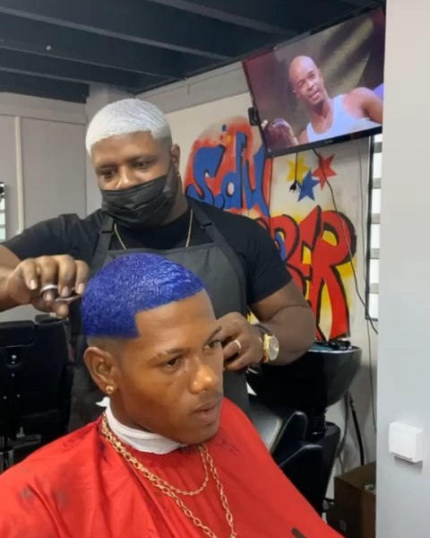 Dessin motif rasoir S.DY BARBER